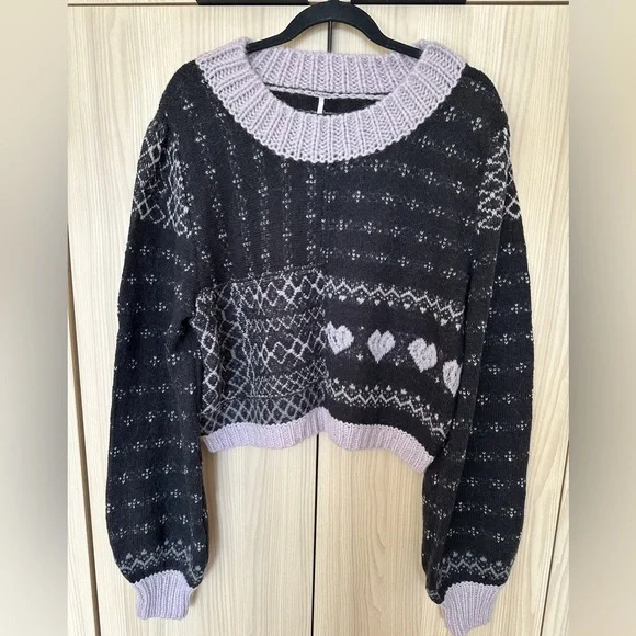 Free People Snow Globe Pullover Sweater NWOT - Picture 3 of 9